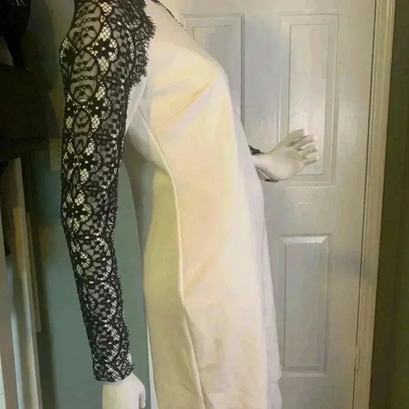 Phoebe Couture Sz 4Long Sleeve Round Neck Knee Length Dress. #167 - Picture 10 of 11